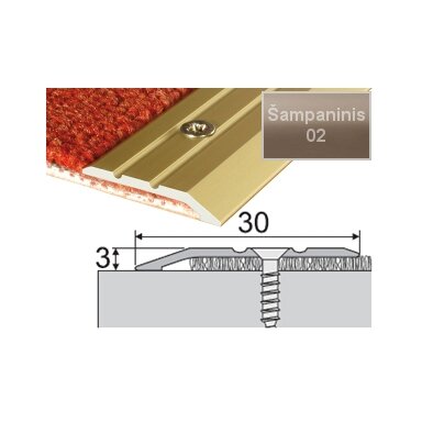 Profilis Effector A01, su nuolydžiu