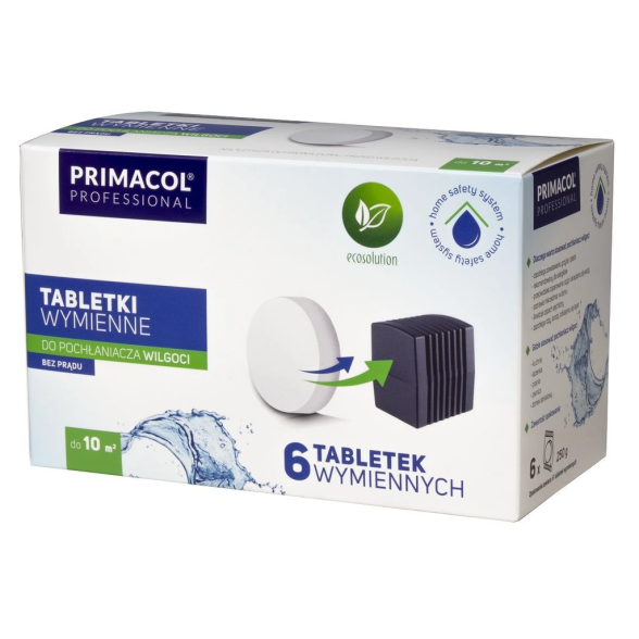 Drėgmės surinkėjo tabletės PRIMACOL, 6vnt. Drėgmės surinkėjo tabletės PRIMACOL, 6vnt.