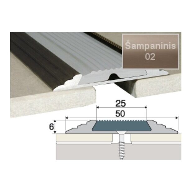 Profilis Effector A10 sujungimo, su juoda guma Profilis Effector A10 sujungimo, su juoda guma