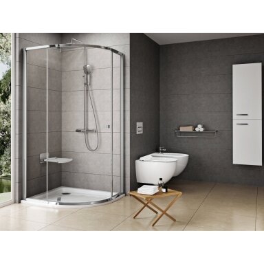 Dušo kabina RAVAK Pivot PSKK3, 80x80cm blizgi ir skaidrus stiklas Dušo kabina RAVAK Pivot PSKK3, 80x80cm blizgi ir skaidrus stiklas