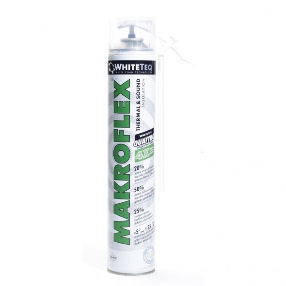 Montavimo putos MAKROFLEX Whiteteq PRO, 750ml Montavimo putos MAKROFLEX Whiteteq PRO, 750ml