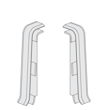 Grindjuostės užbaigimai PVC ESQUERO, 2vnt kalifornijos platano sp. (603) Grindjuostės užbaigimai PVC ESQUERO, 2vnt kalifornijos platano sp. (603)