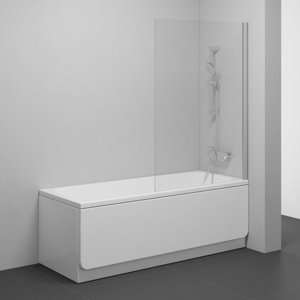 Vonios sienelė RAVAK PVS1, 80x140cm satinas ir skaidrus stiklas Vonios sienelė RAVAK PVS1, 80x140cm satinas ir skaidrus stiklas
