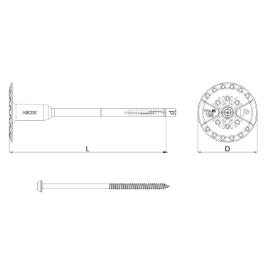 Smeigė RAWLPLUG R-TFIX-8S-355-X, 8x355mm 100vnt