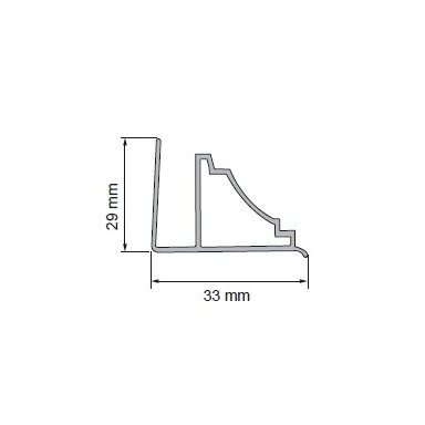 Rėmas sienai B4, 2,7m balta sp. Rėmas sienai B4, 2,7m balta sp.