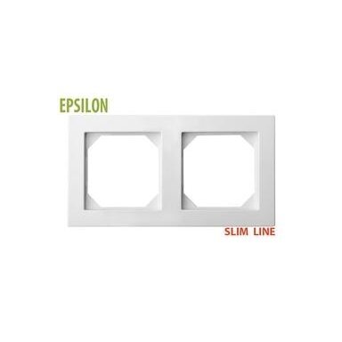 Rėmelis LIREGUS Epsilon Slim Line, 2 vietų balta sp. Rėmelis LIREGUS Epsilon Slim Line, 2 vietų balta sp.