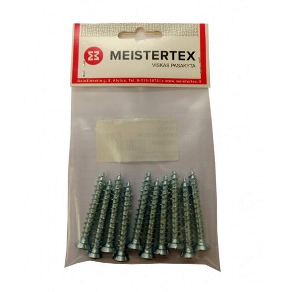 Rėmų tvirtinimo varžtai 7.5x132mm MEISTERTEX (10 vnt) Rėmų tvirtinimo varžtai 7.5x132mm MEISTERTEX (10 vnt)