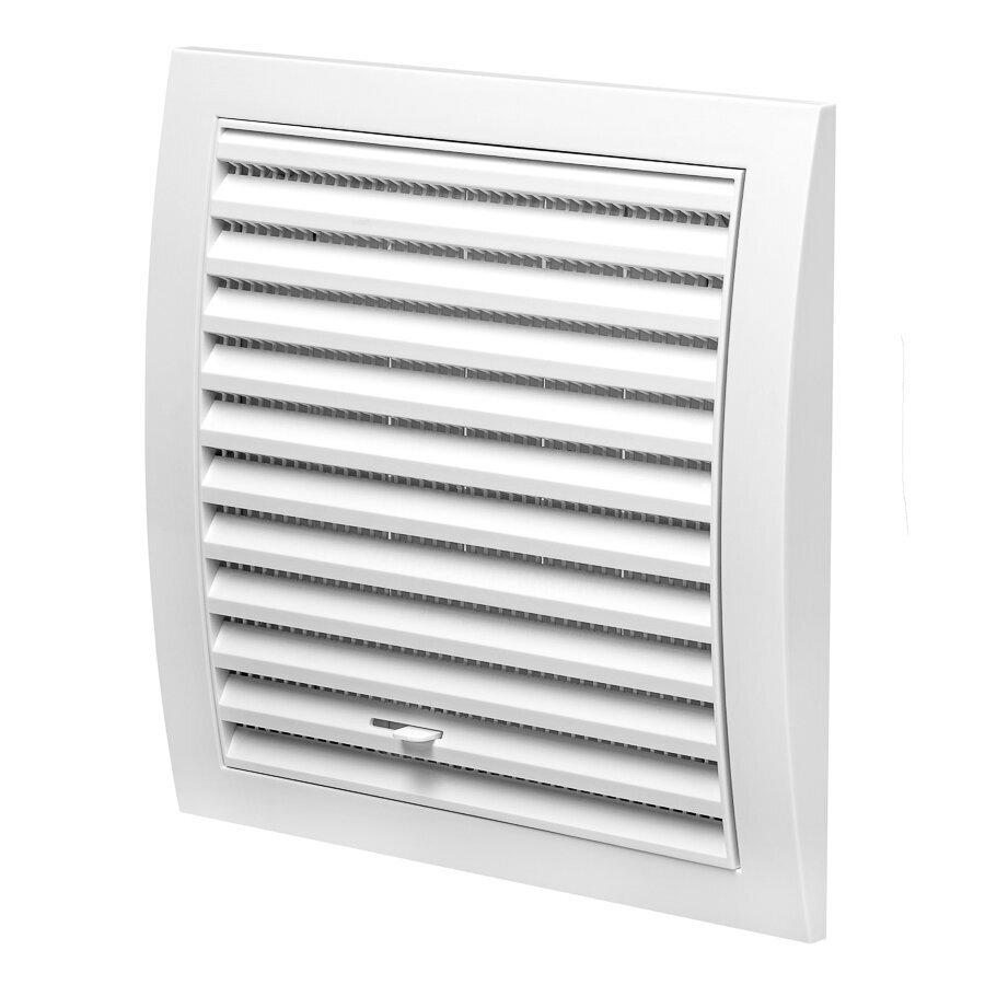 Ventiliacinės grotelės EUROPLAST N12R, 190x190mm balta sp.