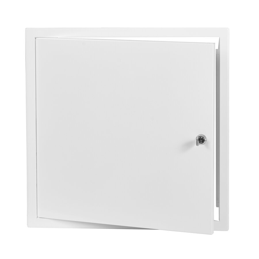 Revizinės durelės su užraktu, 400x400mm balta sp. Revizinės durelės su užraktu, 400x400mm balta sp.