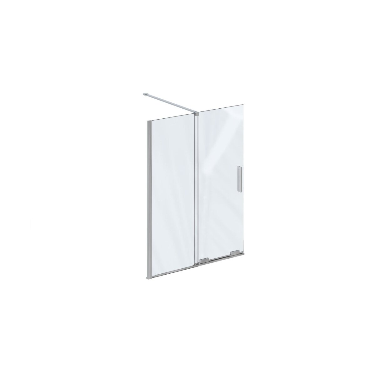 Vonios sienelė RAVAK Roll ROVS2, 100cm blizgi ir skaidrus stiklas 1