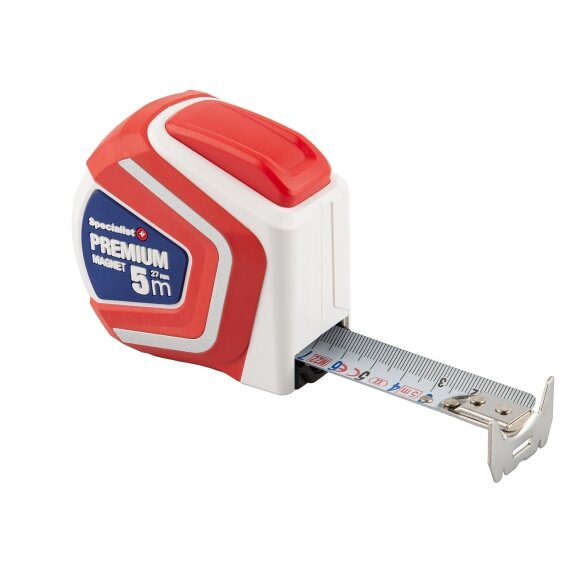 Ruletė su magnetu SPECIALIST+ Premium, 5 m x 27 mm Ruletė su magnetu SPECIALIST+ Premium, 5 m x 27 mm