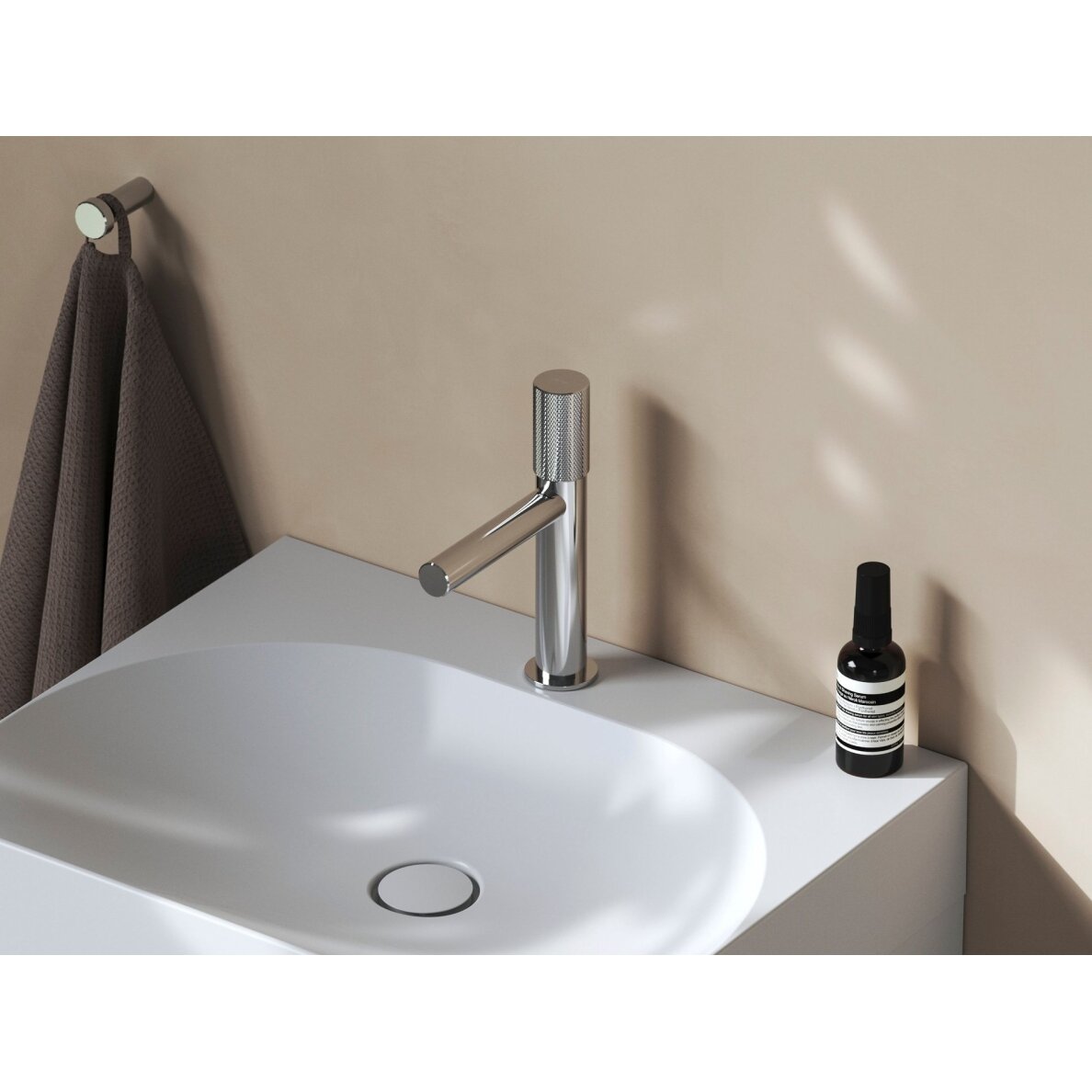 RV 012.00CR Praustuvo maišytuvas 220 mm be dugno vožtuvo, spalva chromo