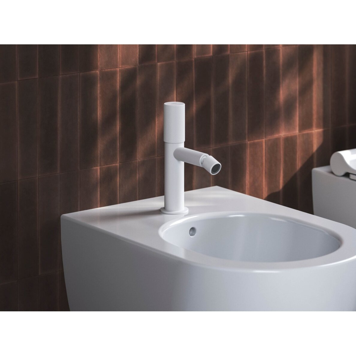 RV 056.10WHM Bidė maišytuvas 190 mm be dugno vožtuvo, spalva matinė balta