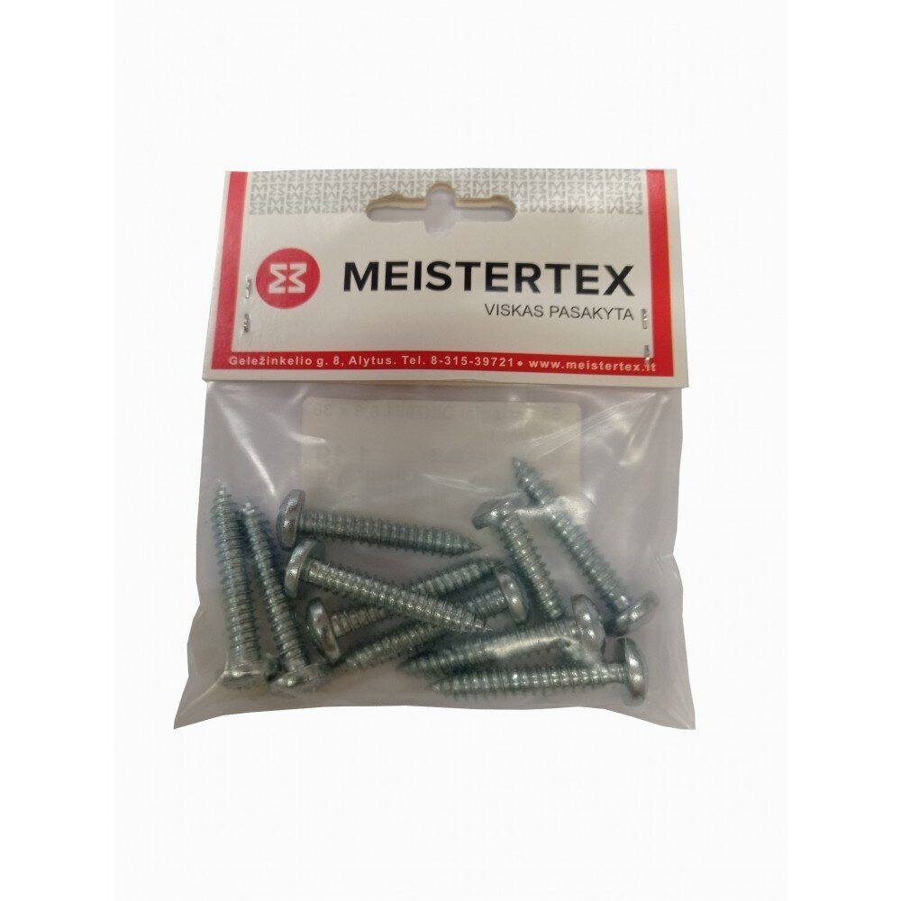 Savisriegiai DIN7981 6.3x38mm MEISTERTEX (10vnt) Savisriegiai DIN7981 6.3x38mm MEISTERTEX (10vnt)