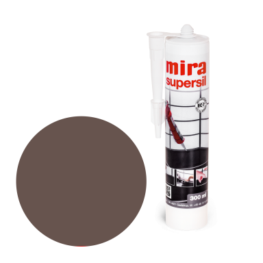 Sanitarinis silikonas MIRA Supersil, 300ml tamsiai ruda sp. (147) Sanitarinis silikonas MIRA Supersil, 300ml tamsiai ruda sp. (147)