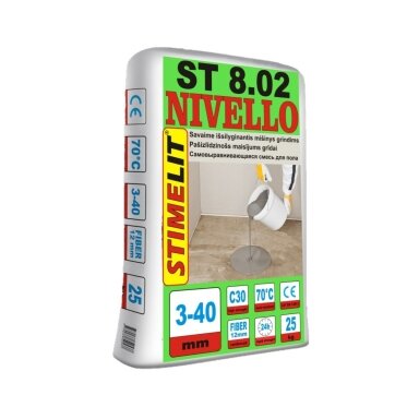 Savaime išlyginamasis grindų mišinys STIMELIT ST 8.02, 3-40mm, 25kg