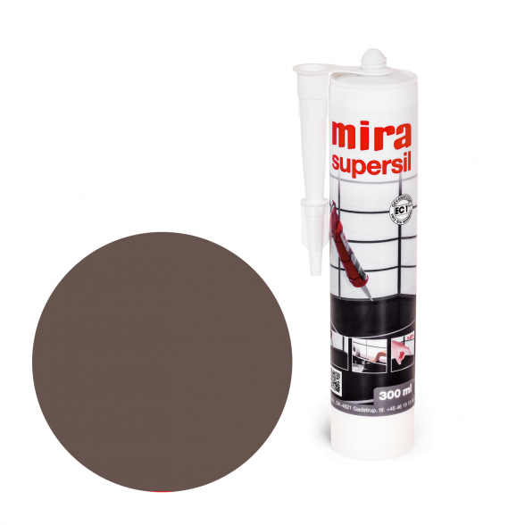 Sanitarinis silikonas MIRA Supersil, 300ml tamsiai ruda sp. (147) Sanitarinis silikonas MIRA Supersil, 300ml tamsiai ruda sp. (147)