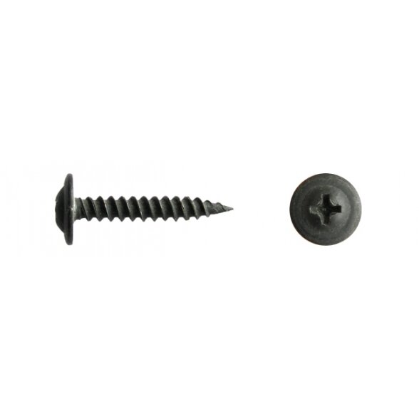 4,2-19mm SRAIGTAI metalas-metalas juodi (40vnt.) 4,2-19mm SRAIGTAI metalas-metalas juodi (40vnt.)