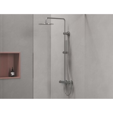Dušo stovas su termostatiniu maišytuvu ir dušo komplektu RAVAK SG 091.00CR, chromo sp. Dušo stovas su termostatiniu maišytuvu ir dušo komplektu RAVAK SG 091.00CR, chromo sp.