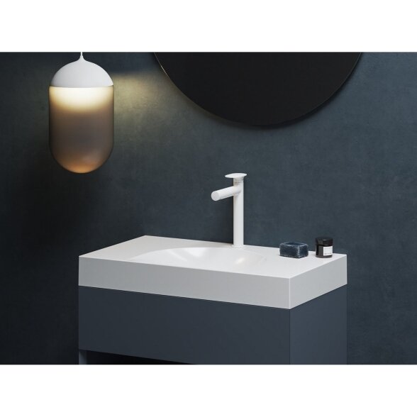 Praustuvo maišytuvas RAVAK SG 014.10WHM, 25,5cm balta matinė sp. 1