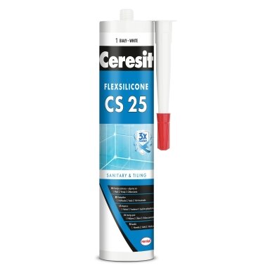 Silikonas CERESIT CS25, 280ml bespalvis