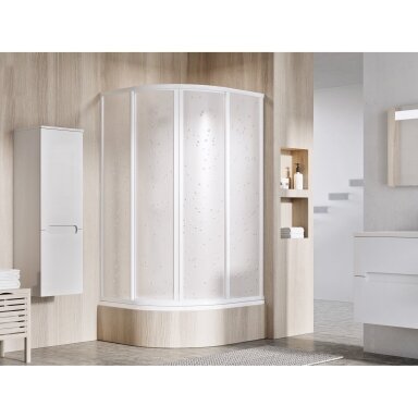 Dušo kabina RAVAK Supernova SKCP4 Sabina, 80x80cm balta ir plastikas Pearl Dušo kabina RAVAK Supernova SKCP4 Sabina, 80x80cm balta ir plastikas Pearl