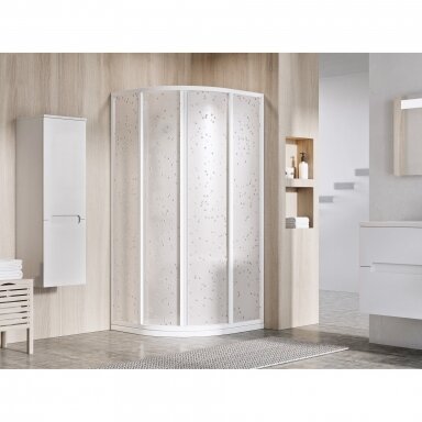Dušo kabina RAVAK Supernova SKCP4 195, 90x90cm balta ir plastikas Pearl Dušo kabina RAVAK Supernova SKCP4 195, 90x90cm balta ir plastikas Pearl