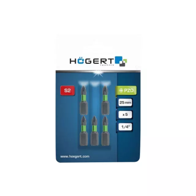 Smūginiai antgaliai HOGERT HT1S125 1/4, 5vnt