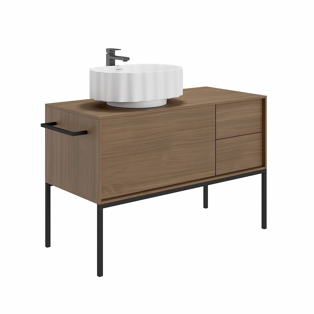 Vonios spintelė KERAMA MARAZZI Atollo, 110cm riešuto sp. Vonios spintelė KERAMA MARAZZI Atollo, 110cm riešuto sp.
