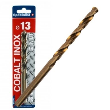 Metalo grąžtas SPECIALIST+ Cobalt, 13mm