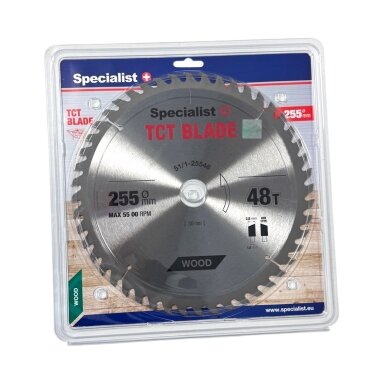 Medienos pjovimo diskas SPECIALIST+, 255x48Tx30/25,4 mm