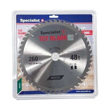 Medienos pjovimo diskas SPECIALIST+, 260x48Tx30 mm