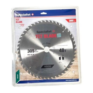 Medienos pjovimo diskas SPECIALIST+, 305x48Tx30 mm