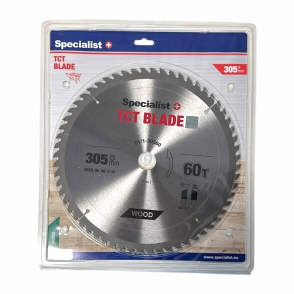 Medienos pjovimo diskas SPECIALIST+, 305x60Tx30 mm Medienos pjovimo diskas SPECIALIST+, 305x60Tx30 mm