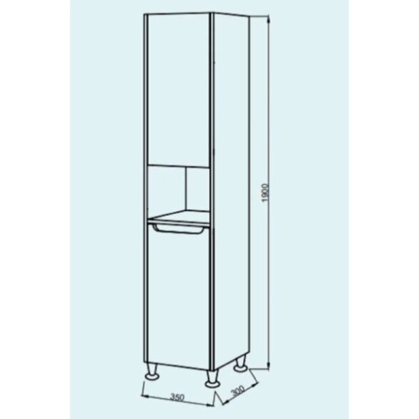 Spintelė ūkinė VALENCIA GREY PN, 35cm 2 Spintelė ūkinė VALENCIA GREY PN, 35cm 2
