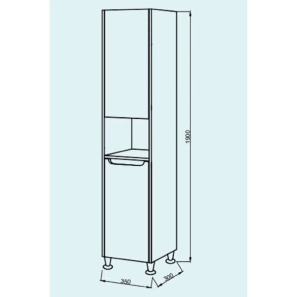 Spintelė ūkinė VALENCIA GREY PN, 35cm 2 Spintelė ūkinė VALENCIA GREY PN, 35cm 2
