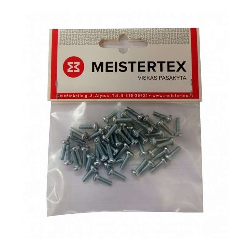 Sraigtas DIN7985 cinkuotas M3x10mm MEISTERTEX (50vnt)