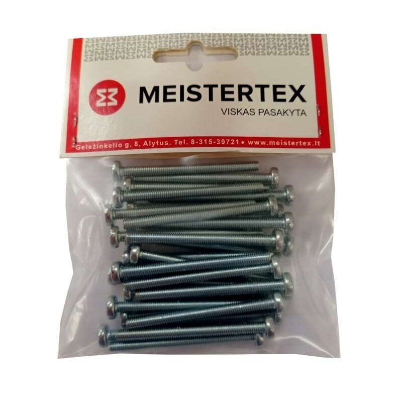 Sraigtas DIN7985 cinkuotas M4x70mm MEISTERTEX (20vnt) Sraigtas DIN7985 cinkuotas M4x70mm MEISTERTEX (20vnt)