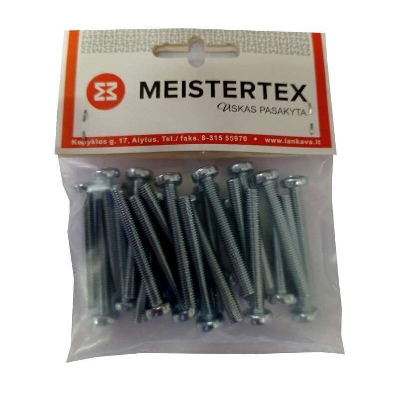 Sraigtas DIN7985 cinkuotas M5x40mm MEISTERTEX (25vnt)