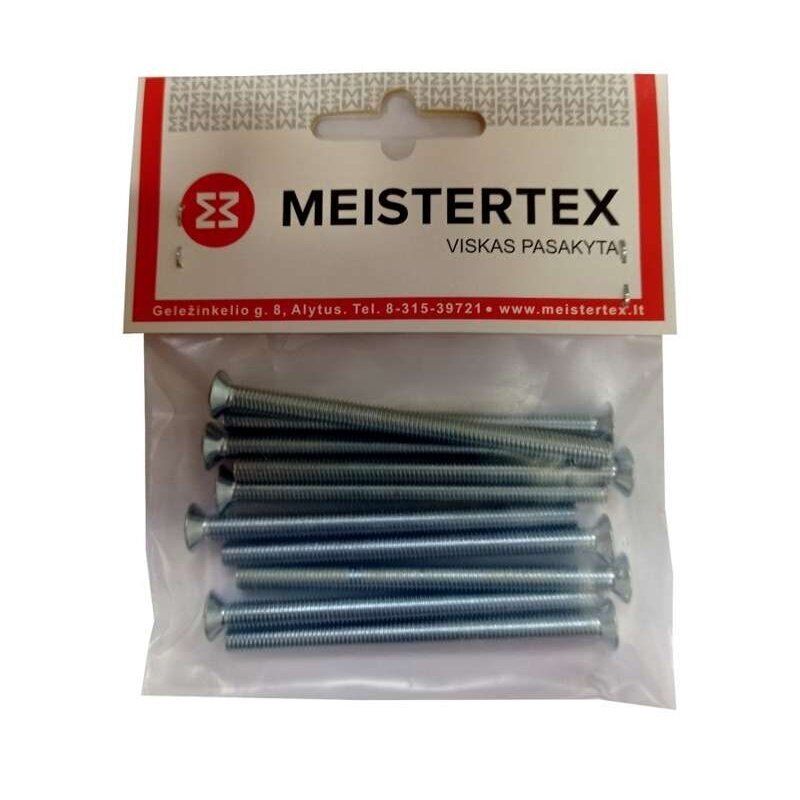 Sraigtas DIN965 cinkuotas M5x100mm MEISTERTEX (10vnt)
