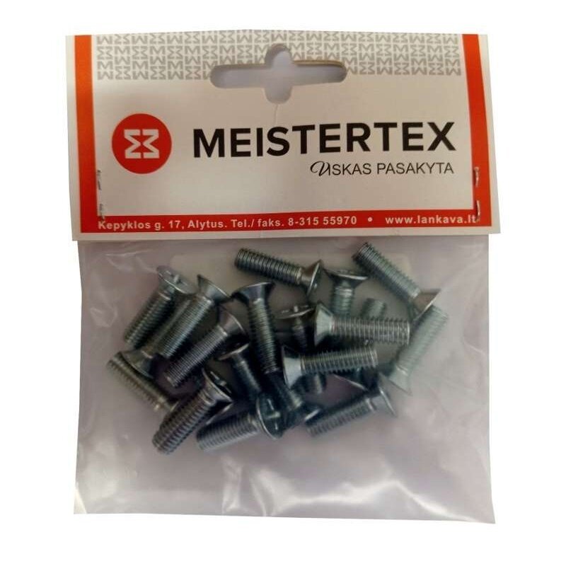 Sraigtas DIN965 cinkuotas M6x50mm MEISTERTEX (15vnt)