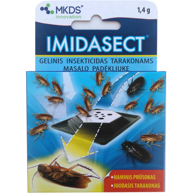 Gelinis insekticidas masalo padėkliuke tarakonams MKDS Imidasect. 1,4g Gelinis insekticidas masalo padėkliuke tarakonams MKDS Imidasect. 1,4g