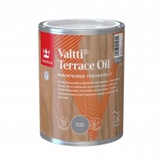 Tirpiklinis medienos aliejus TIKKURILA Valtti Terrace Oil, 0,9l pilka sp.