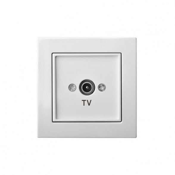 Kištukinis televizijos lizdas LIREGUS Epsilon, 1 kištukas balta sp. Kištukinis televizijos lizdas LIREGUS Epsilon, 1 kištukas balta sp.