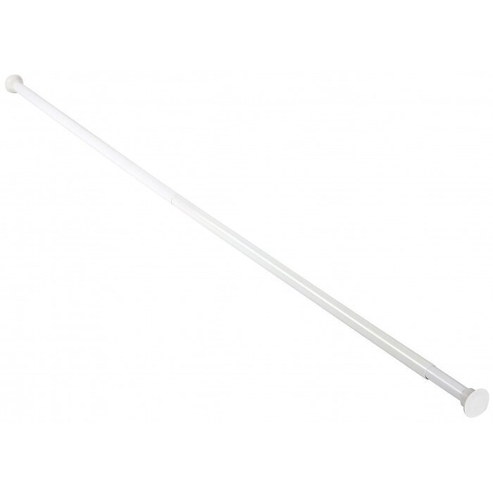Teleskopinis vonios karnizas DUSCHY 670-10, 75-125cm balta sp.