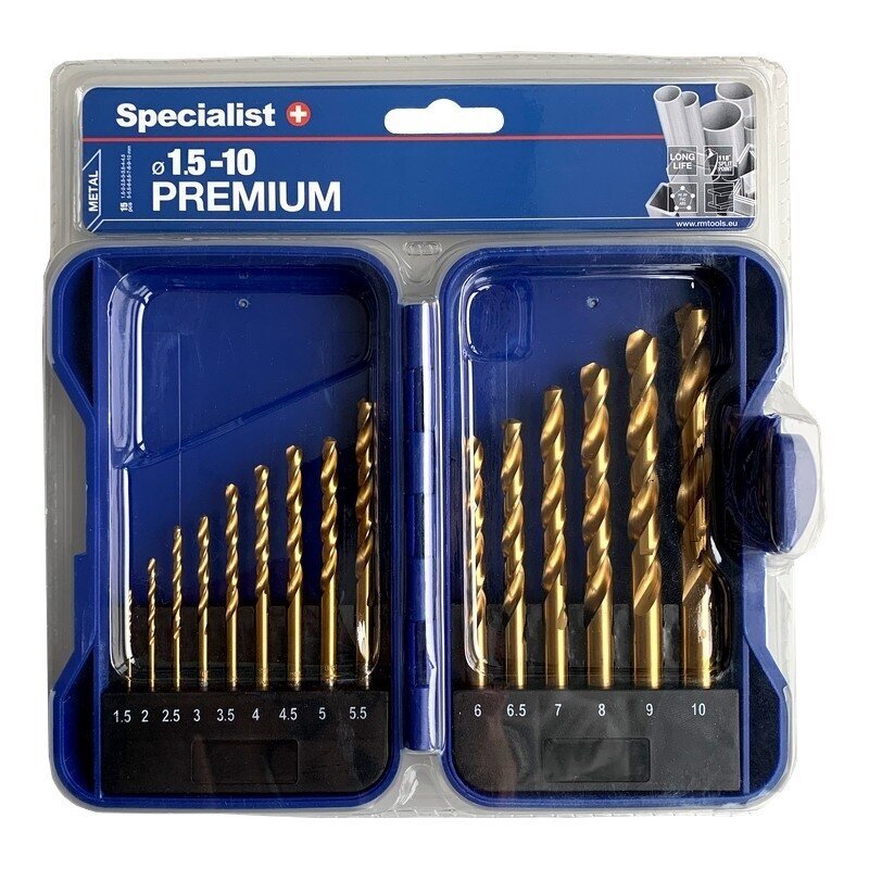 Grąžtų rinkinys SPECIALIST+ Titanium, 1,5-10 mm 15vnt