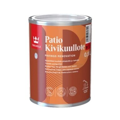 Betono ir trinkelių dažai TIKKURILA Patio Kivikuullote, 0,9l Betono ir trinkelių dažai TIKKURILA Patio Kivikuullote, 0,9l