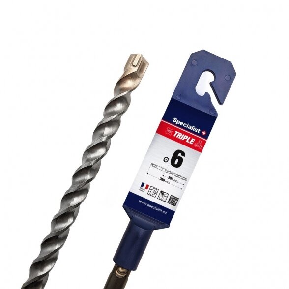 Trigubas grąžtas SPECIALIST+ Armature, 6x200/260mm 2 Trigubas grąžtas SPECIALIST+ Armature, 6x200/260mm 2
