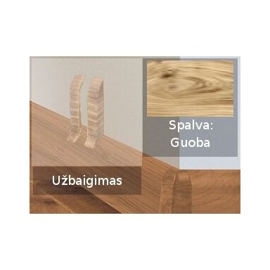 Grindjuostės užbaigimai PVC VOX Izzi, guobos sp. (773)