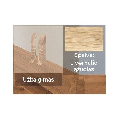 Grindjuostės užbaigimai PVC VOX Izzi, liverpulio ąžuolo sp. (774)